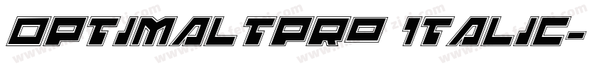 0ptimaLTPro Italic字体转换